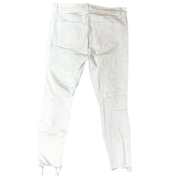 J BRAND | Demented Distressed White Crop Jeans - Picture 3 of 7